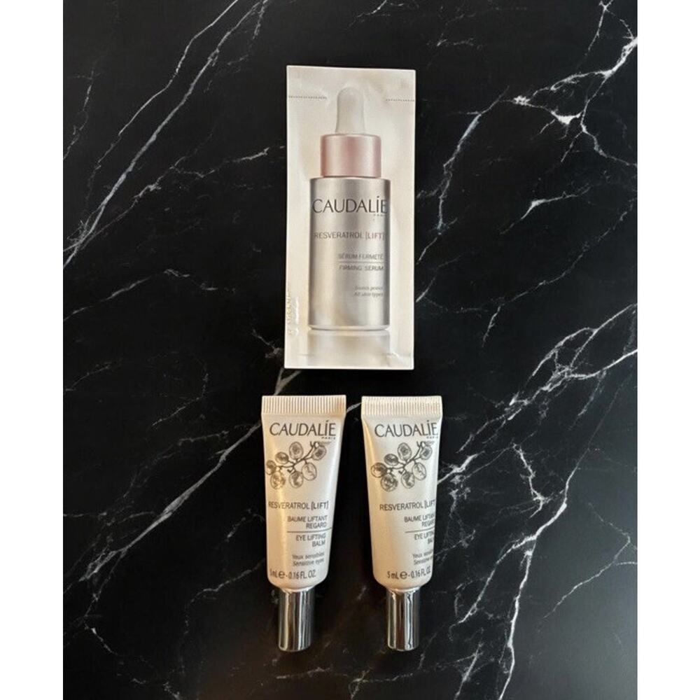 2 x CAUDALIE Resveratrol Eye Lifting Balm + Firming Serum
